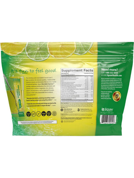 Jigsaw Health, Electrolyte Supreme, Lemon Lime, 60 Packets