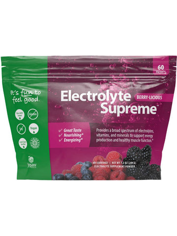 Jigsaw Health, Electrolyte Supreme, Berry-Licious, 60 Packets