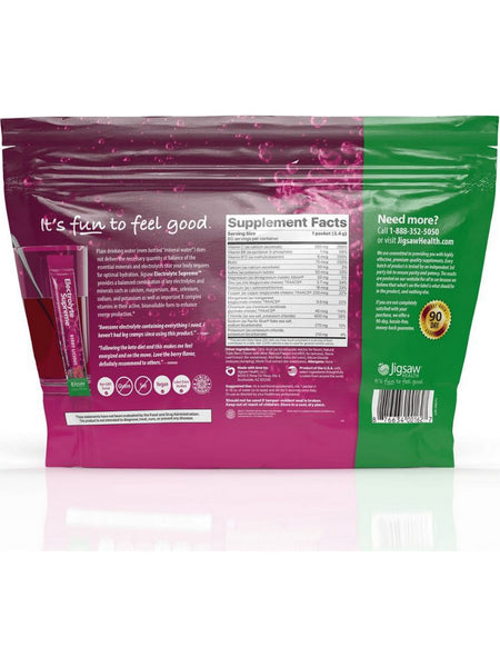 Jigsaw Health, Electrolyte Supreme, Berry-Licious, 60 Packets