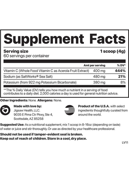 Jigsaw Health, Adrenal Cocktail + Wholefood Vit C Powder, 8.47 oz