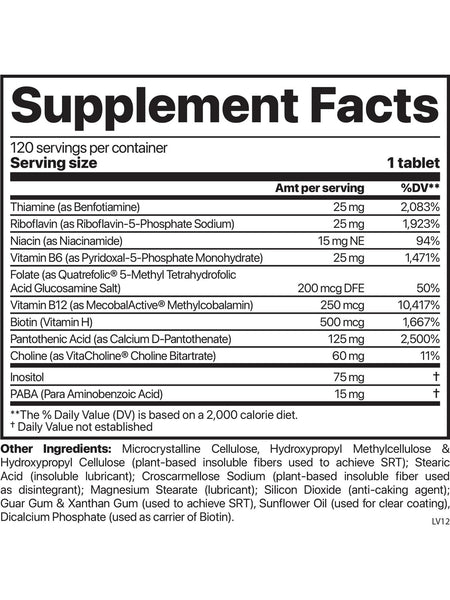 Jigsaw Health, Activated B with SRT, 120 Tablets