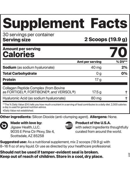 Jigsaw Health, Collagen Boost, 21 oz