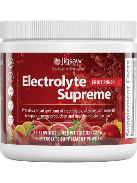 Jigsaw Health, Electrolyte Supreme, Fruit Punch, 7.87 oz