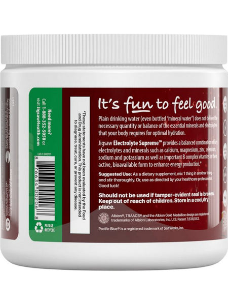 Jigsaw Health, Electrolyte Supreme, Fruit Punch, 7.87 oz