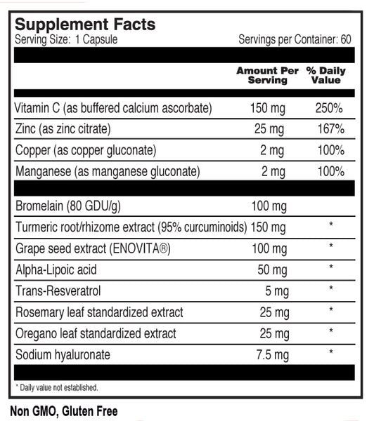 Diamond Herpanacine, Diamond Etern-L, 60 Vegetarian Capsules