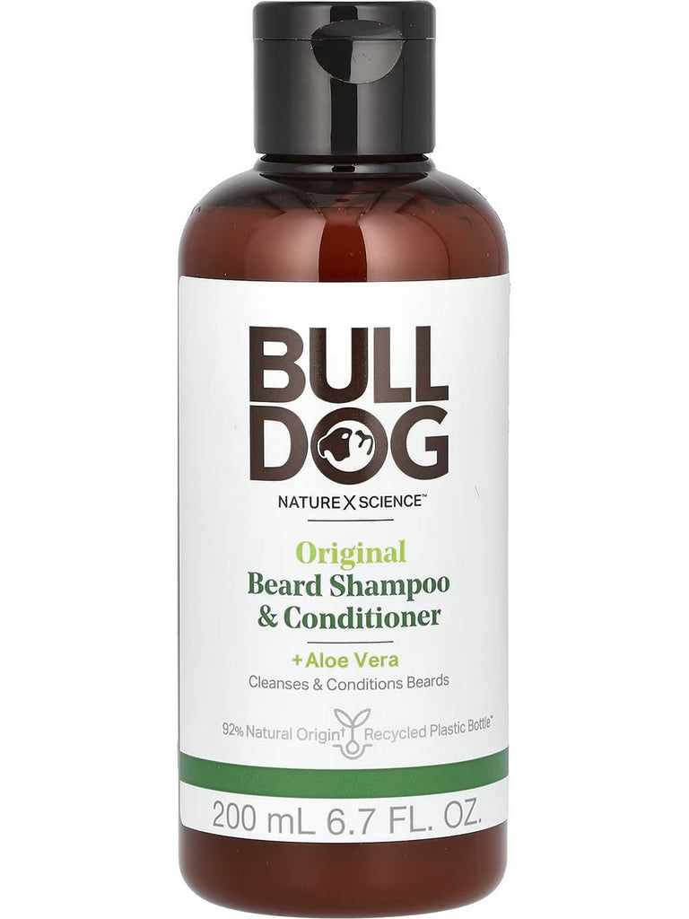 Bulldog Skincare, Original Beard Shampoo and Conditioner + Aloe Vera, 6.7 fl oz