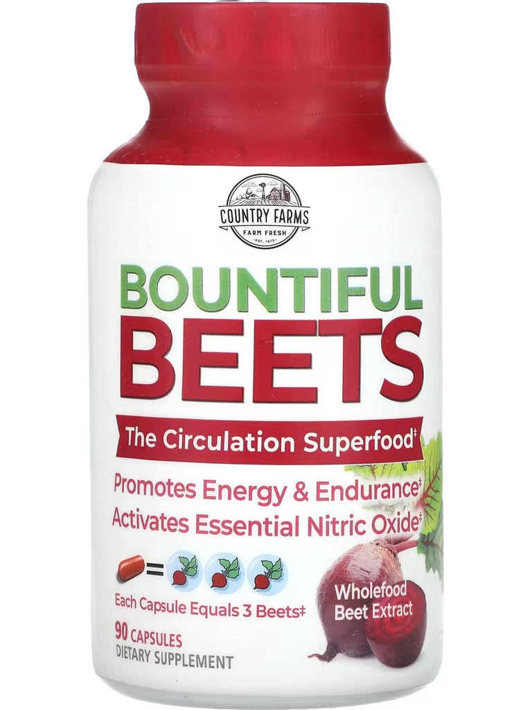 Country Farms, Bountiful Beets, Wholefood Beet Extract, 90 Capsules
