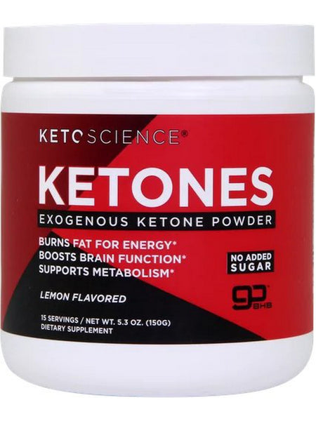 Keto Science, Ketones Powder, Lemon Flavored, 5.3 oz