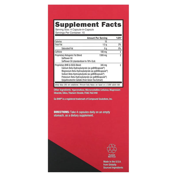 Keto Science, Keto Burn, 60 Capsules