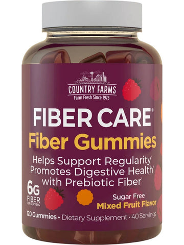 Country Farms, Fiber Care, Mixed Fruit, 120 Gummies