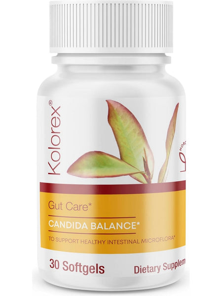 Kolorex, Gut Care, Candida Balance, 30 Softgels