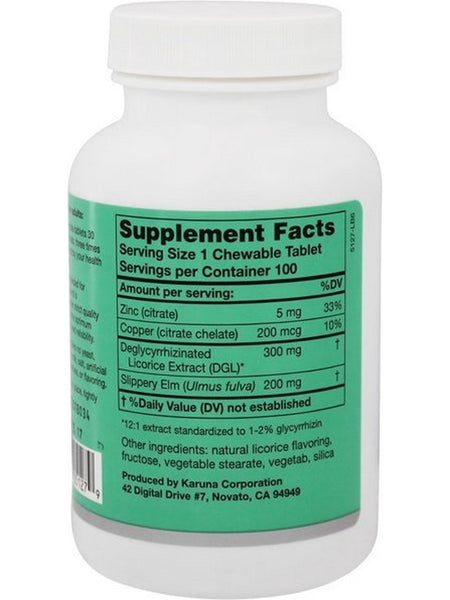 Karuna, GastroCare, 100 Vegetarian Chewable Tablets