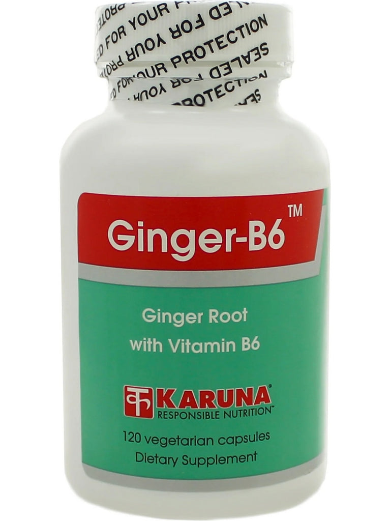 Karuna, Ginger-B6, 120 Vegetarian Capsules