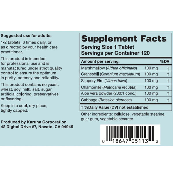 Karuna, Herbal G.I., 120 Tablets