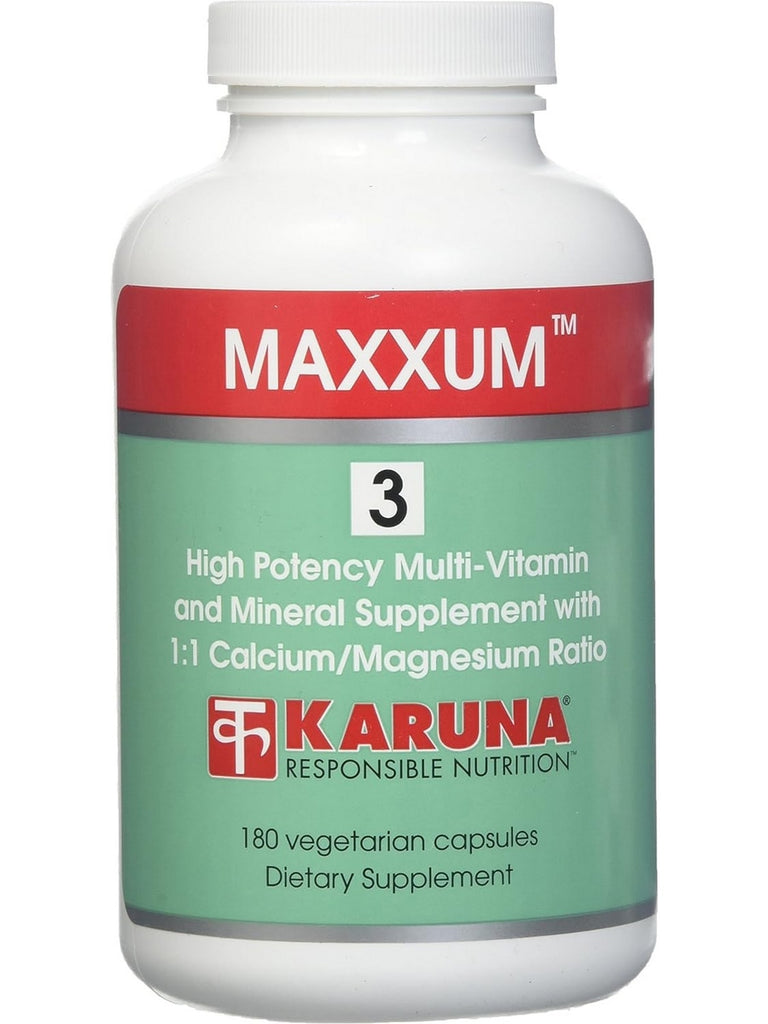 Karuna, Maxxum 3, 180 Vegetarian Capsules