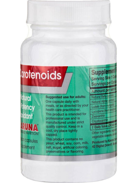 Karuna, Mixed Carotenoids, 30 Vegetarian Capsules