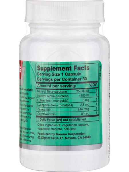 Karuna, Mixed Carotenoids, 30 Vegetarian Capsules