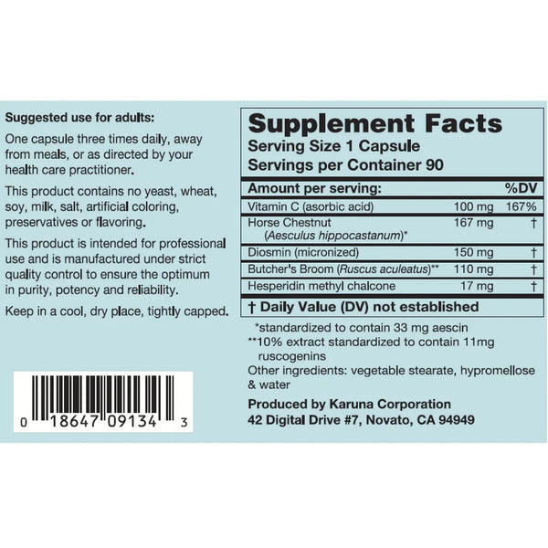 Karuna, Venous Support, 90 Vegetarian Capsules