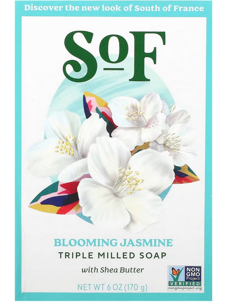 South of France, Blooming Jasmine Bar Soap, 6 oz
