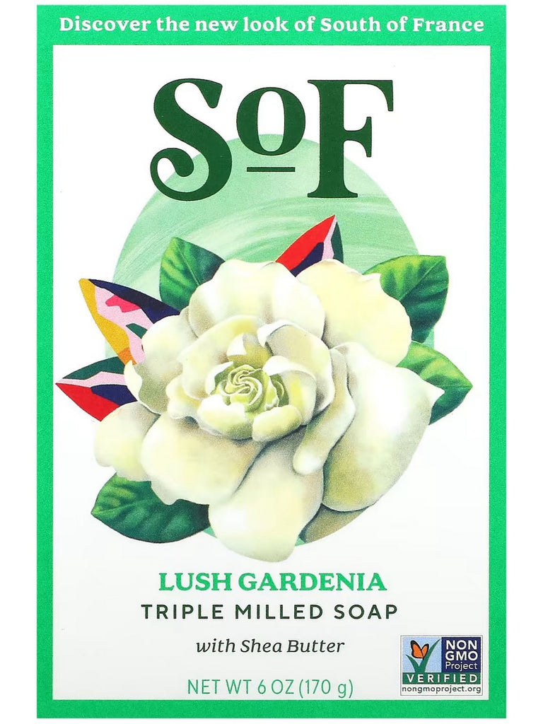 South of France, Lush Gardenia Bar Soap, 6 oz