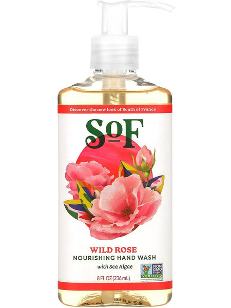 South of France, Wild Rose Liquid Hand  Soap, 8 fl oz