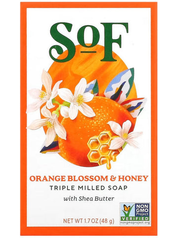 South of France, Orange Blossom & Honey Bar Soap, 1.7 oz