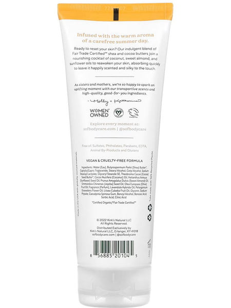 South of France, Shea Butter Moisturizing Hand and Body Cream, 8 fl oz