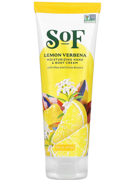South of France, Lemon Verbena Moisturizing Hand and Body Cream, 8 fl oz