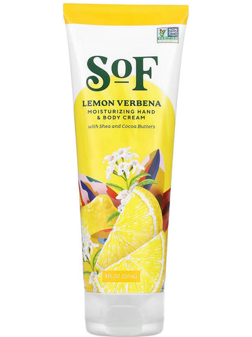 South of France, Lemon Verbena Moisturizing Hand and Body Cream, 8 fl oz