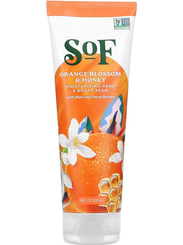 South of France, Orange Blossom & Honey Moisturizing Hand and Body Cream, 8 fl oz
