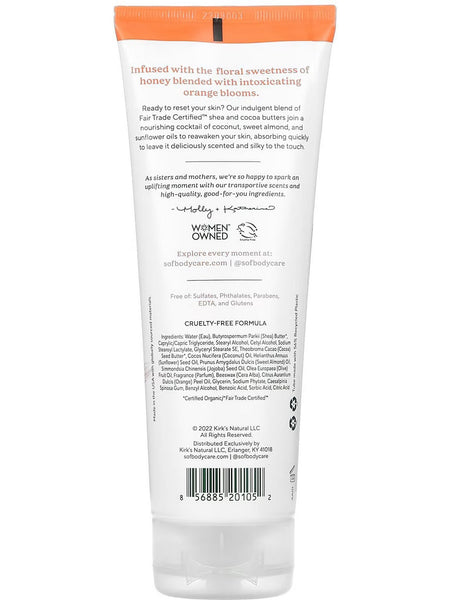 South of France, Orange Blossom & Honey Moisturizing Hand and Body Cream, 8 fl oz