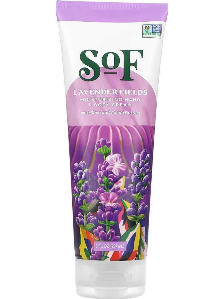 South of France, Lavender Fields Moisturizing Hand and Body Cream, 8 fl oz