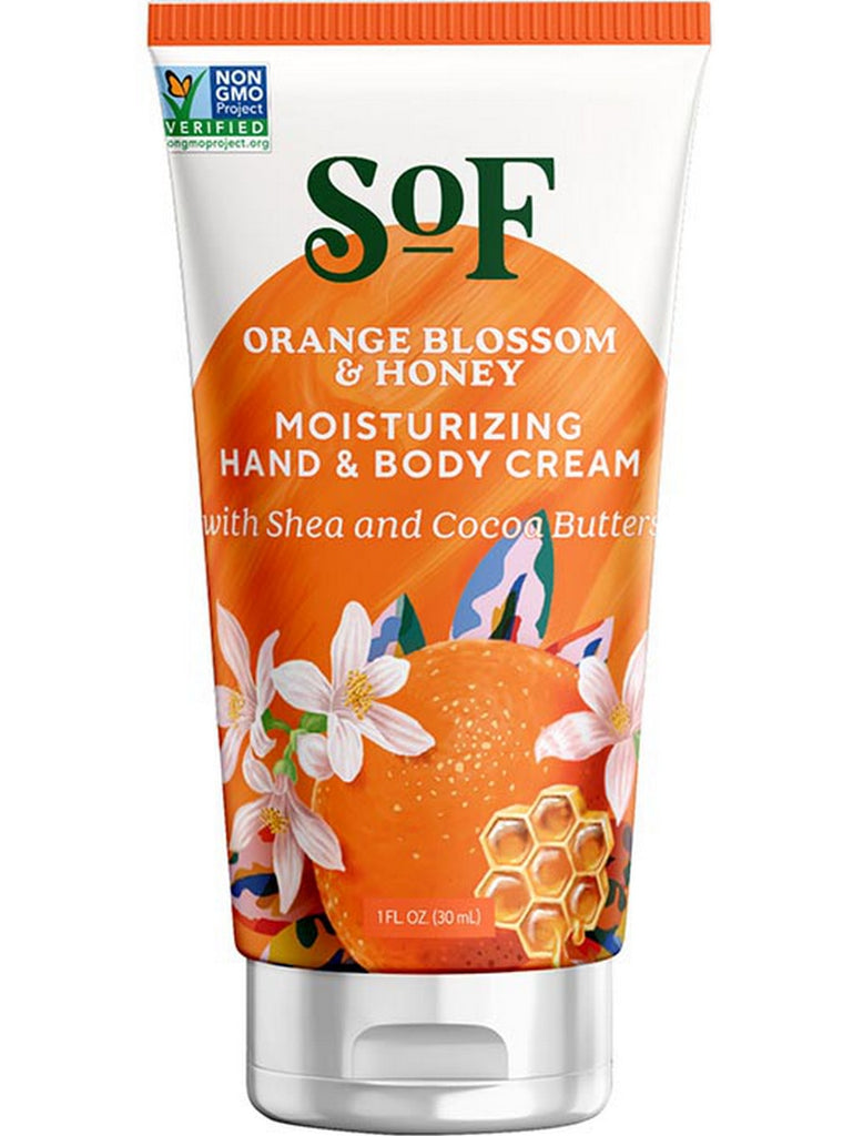 South of France, Orange Blossom & Honey Moisturizing Hand and Body Cream, 1 fl oz