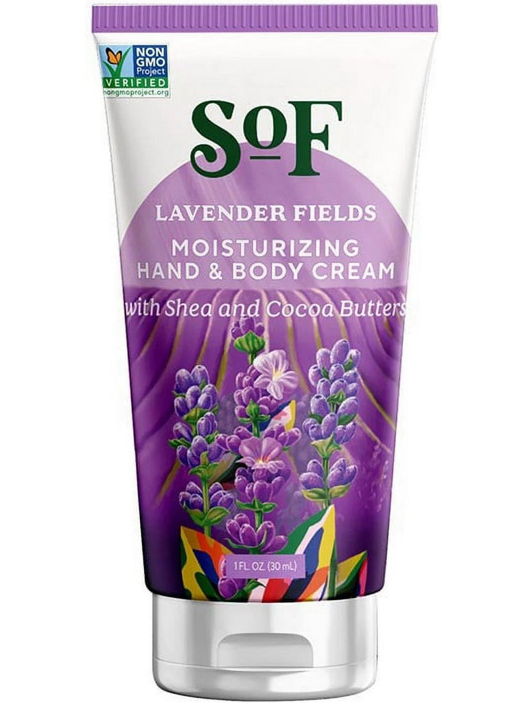 South of France, Lavender Fields Moisturizing Hand and Body Cream, 1 fl oz