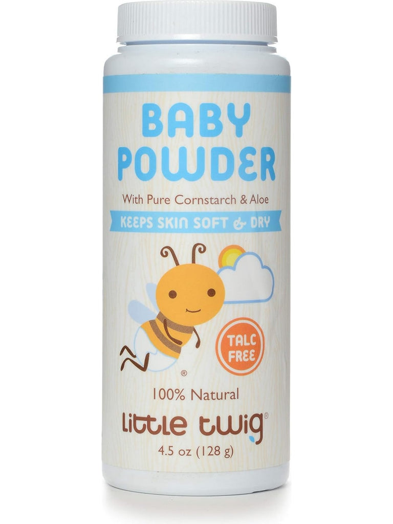 Little Twig, Baby Powder, Fragrance Free, 4.5 oz