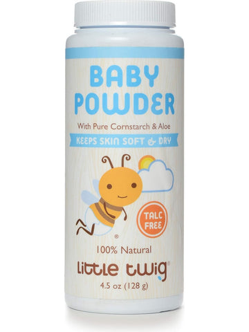 Little Twig, Baby Powder, Fragrance Free, 4.5 oz