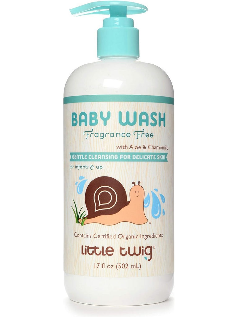 Little Twig, Baby Wash, Fragrance Free, 17 fl oz