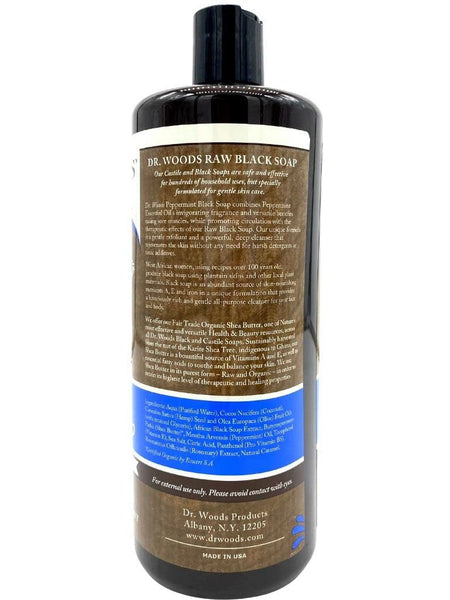 Dr. Woods, Black Soap with Peppermint, 32 fl oz