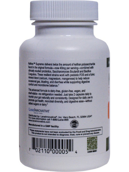 LaneInnovative, Kefiran Supreme, 60 Veggie Capsules