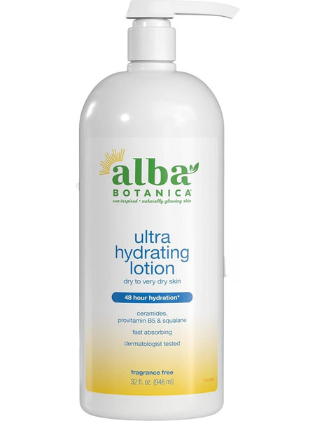 Alba Botanica, Ultra Hydrating Lotion, Dry to Very Dry Skin, Fragrance Free, 32 fl oz