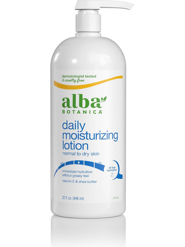 Alba Botanica, Daily Moisturizing Body Lotion, Normal to Dry Skin, Original, 32 oz