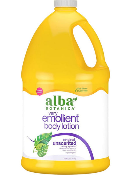 Alba Botanica, Very Emollient Body Lotion, Original Unscented, 128 oz