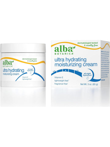 Alba Botanica, Ultra Hydrating Moisturizing Cream, Fragrance Free, 3 oz