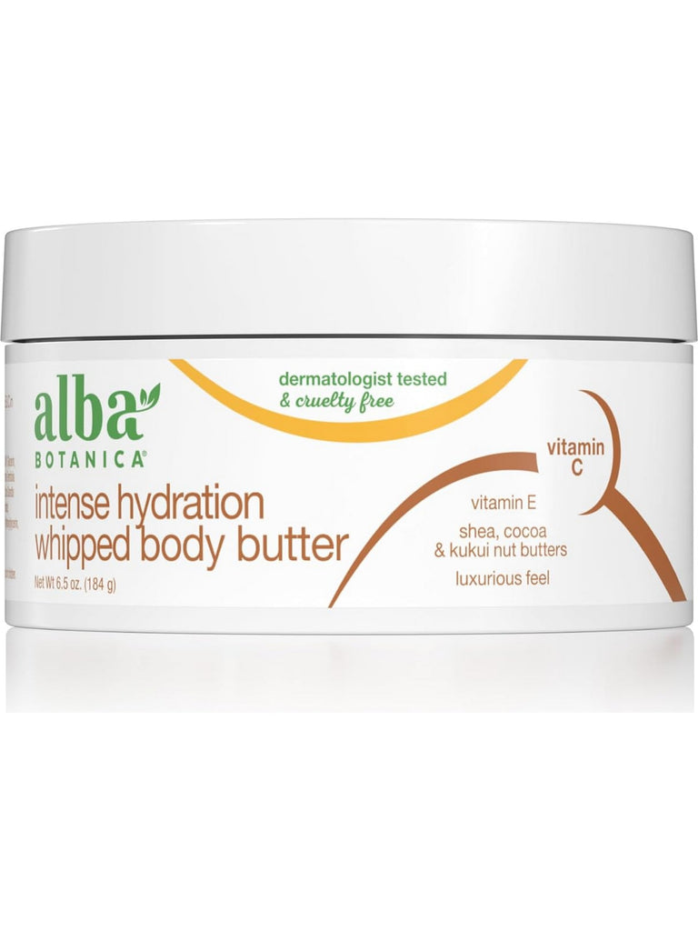 Alba Botanica, Intense Hydration Whipped Body Butter, 6.5 oz