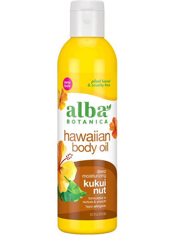 Alba Botanica, Hawaiian Body Oil, Kukui Nut, 8.5 fl oz