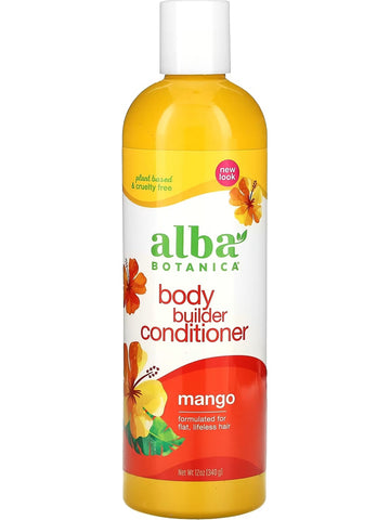 Alba Botanica, Body Builder Conditioner, Mango, 12 oz