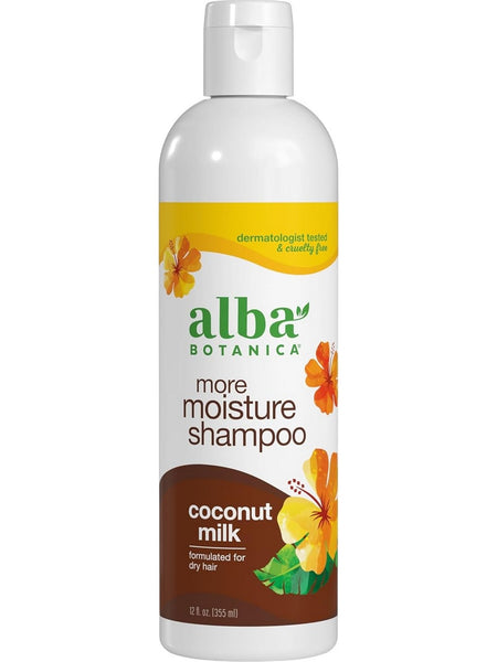 Alba Botanica, More Moisture Shampoo, Coconut Milk, 12 fl oz