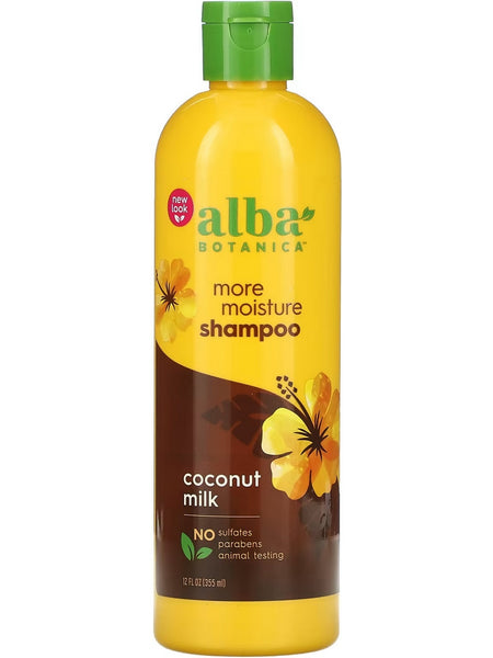 Alba Botanica, More Moisture Shampoo, Coconut Milk, 12 fl oz