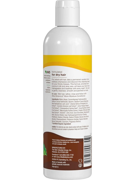 Alba Botanica, More Moisture Shampoo, Coconut Milk, 12 fl oz