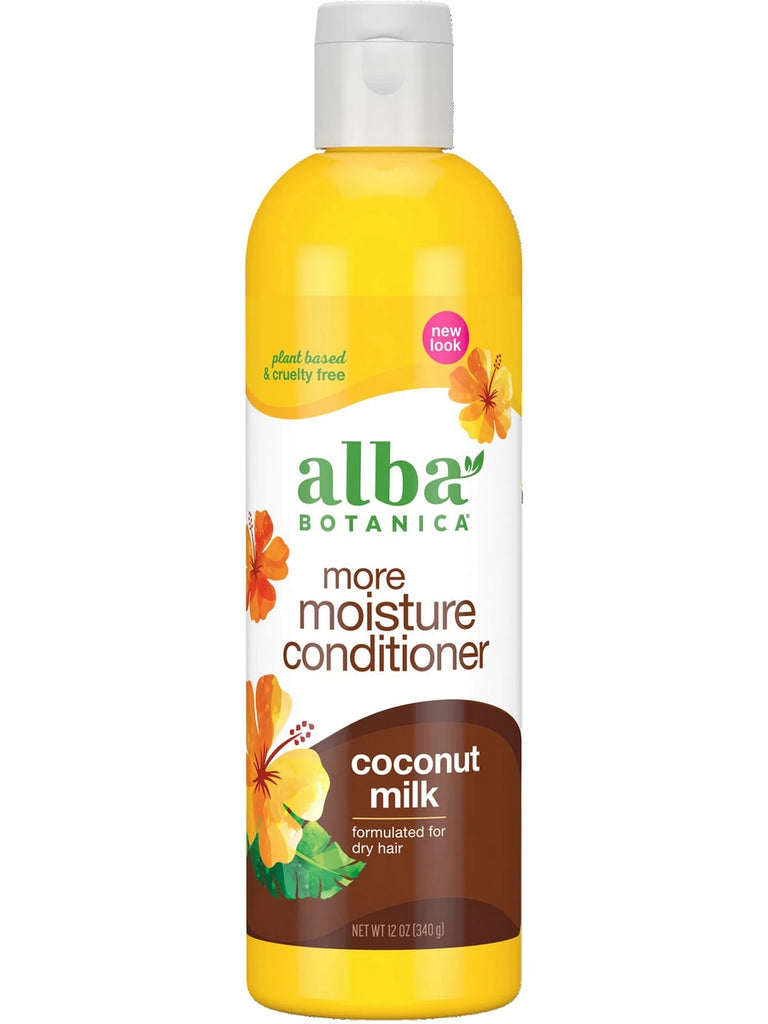 Alba Botanica, More Moisture Conditioner, Coconut Milk, 12 oz